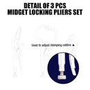 Vice Grip Locking Pliers Curved Jaw Auto Locking 235mm Long With Soft Grip-4