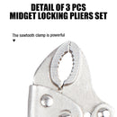 Vice Grip Locking Pliers Curved Jaw Auto Locking 235mm Long With Soft Grip-5