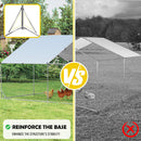 VaKa 3x4x1.95m Metal Walk-in Chicken Coop Rabbit Hutch Cage Hen House Chook Au-7