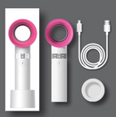 Portable Bladeless Hand-held Cooler Mini Fan Green-3