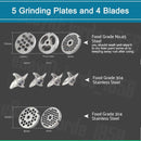 1.63HP Commercial Meat Mincer- Electric Grinder & Sausage Maker Filler 1200W-9