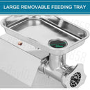 1.63HP Commercial Meat Mincer- Electric Grinder & Sausage Maker Filler 1200W-12