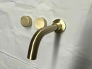 2021 New Burnished Gold Brushed Brass mixer WaterMark WELS round taps wall faucet basin-4