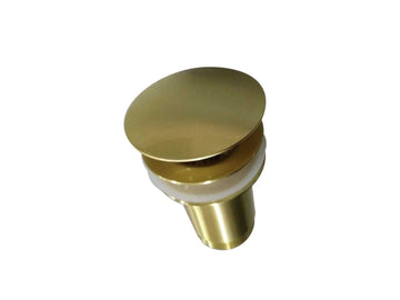 2021 new brushed Nickel Brushed stainless steel Pop Up Waste Plug 40 mm NO Overflow - 0