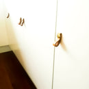 100% Genuine Leather Door Knob Cabinet Kitchen Drawer Handle Pull laundry gold-1