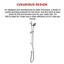 Bathroom Shower Handle Tap w Rail-7