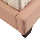 Single PU Leather Bed Frame Pink-6