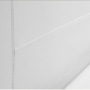 King PU Leather Bed Frame White-4