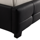 Queen PU Leather Deluxe Bed Frame Black-4