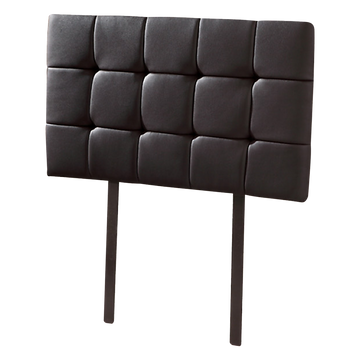 PU Leather Single Bed Deluxe Headboard Bedhead - Black