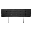 PU Leather King Bed Deluxe Headboard Bedhead - Black-4
