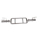 Chrome Olympic Tricep Bar Barbell Heavy Duty with Spring Collars-4