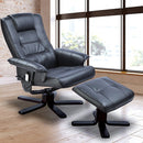 PU Leather Massage Chair Recliner Ottoman Lounge Remote-2
