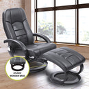 PU Leather Massage Chair Recliner Ottoman Lounge Remote-7