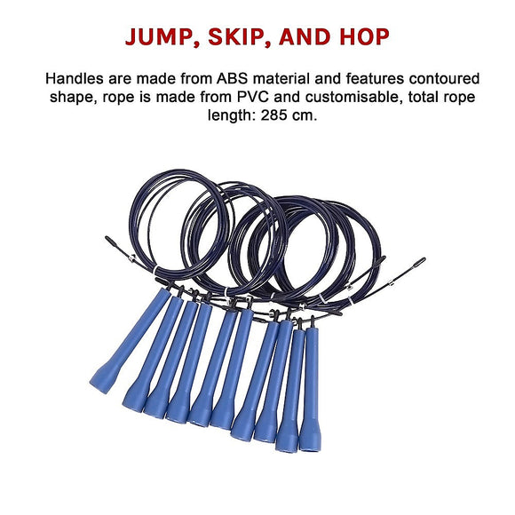 5x CrossFit Speed Skipping Rope Wire – Adjustable Jump Ropes for Fitness & Boxing