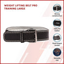 Weight Lifting Belt Pro Training Large-2