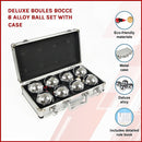 Deluxe Boules Bocce 8 Alloy Ball Set with Case-3