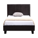 Single PU Leather Bed Frame Brown-4