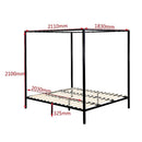 4 Four Poster King Bed Frame-6