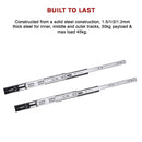 10 Pairs of 500mm Soft Close Full Extension Ball Bearing Drawer Runner-7