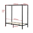 4 Four Poster Single Bed Frame-6