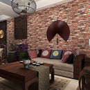 10m 3D Red Brick Print Theme Wallpaper-2