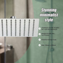 200mm Shower Head Square 304SS Polished Chrome Finish-8