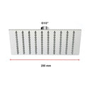 200mm Shower Head Square 304SS Polished Chrome Finish-11