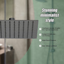 200mm Shower Head Square 304SS Electroplated Matte Black Finish-9