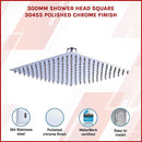300mm Shower Head Square 304SS Polished Chrome Finish-3