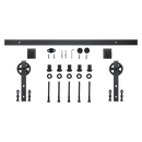 2M Big Spoke Wheel Sliding Barn Door Hardware-7