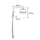 WELS 8" Rain Shower Head Set Square Dual Heads Faucet High Pressure Hand Held-12