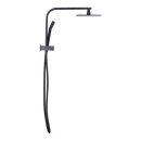 WELS 8" Rain Shower Head Set Square Dual Heads Faucet High Pressure Hand Held-1