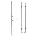 90 x 200cm Wall to Wall Frameless Shower Screen 10mm Glass By Della Francesca-1