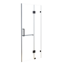 100 x 200cm Wall to Wall Frameless Shower Screen 10mm Glass By Della Francesca-1