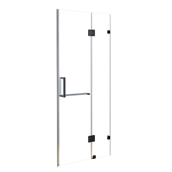 100 x 200cm Wall to Wall Frameless Shower Screen 10mm Glass By Della Francesca