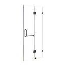 110 x 200cm Wall to Wall Frameless Shower Screen 10mm Glass By Della Francesca-1