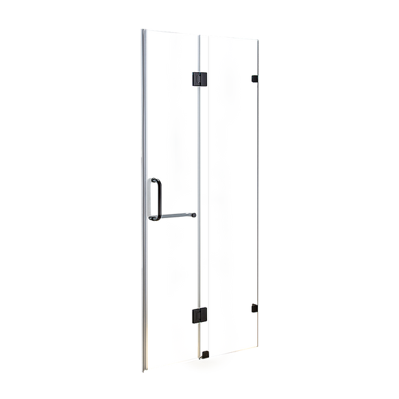 120 x 200cm Wall to Wall Frameless Shower Screen 10mm Glass By Della Francesca