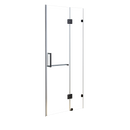 100 x 200cm Wall to Wall Frameless Shower Screen 10mm Glass By Della Francesca-1