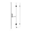 110 x 200cm Wall to Wall Frameless Shower Screen 10mm Glass By Della Francesca-1