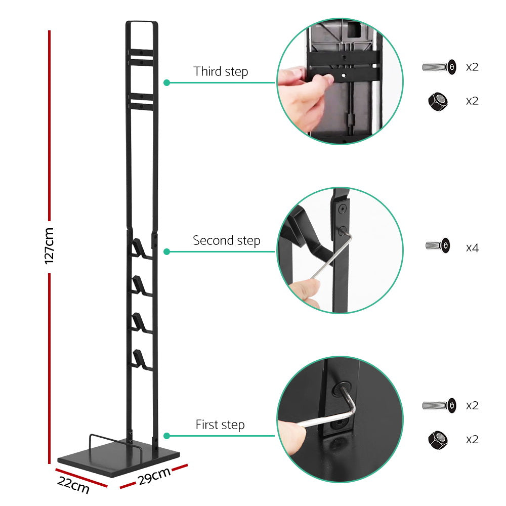 Artiss Freestanding Dyson Vacuum Cleaner Stand for V6 7 8 10 11 Black - 0