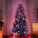 Jingle Jollys 2.4m Christmas Tree Optic Fibre LED Xmas tree Multi Colour-7