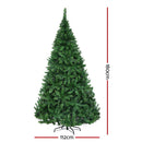 Jingle Jollys Christmas Tree 1.8m Xmas Tree Decorations 874 LED 8 Light Mode-2