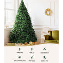 Jingle Jollys Christmas Tree 2.4m Xmas Tree Decorations 1488 LEDs 8 Light Modes-4