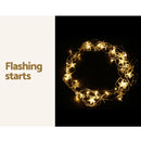 Jingle Jollys Solar Christmas Lights 80 LED 3M Icicle Light Star Decorations-4