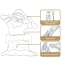 1M Christmas Lights 248 LED Santa Motif Light Decorations Jingle Jollys-4