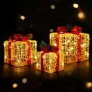 3 PCS Christmas Lights Gift Box Set Set 48 LED Decorations Jingle Jollys-7
