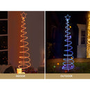2.4M Christmas Tree LED Solar Motif Lights Jingle Jollys-5