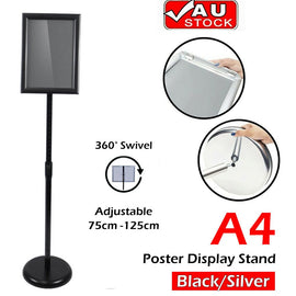 A4 Floor Poster Stand Foyer Pedestal Sign Holder Business Menu Display AU Stock - RnR Galore