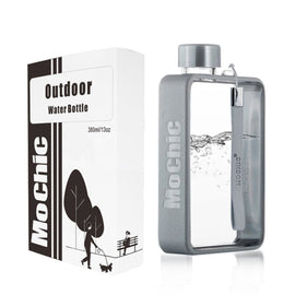 A5 Flat Water Bottle Portable Travel Mug BPA Free Water Bottle (Grey) - RnR Galore